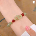 Heart Jade Beads Charm Bracelet for Women Girls Love Jewelry Gift