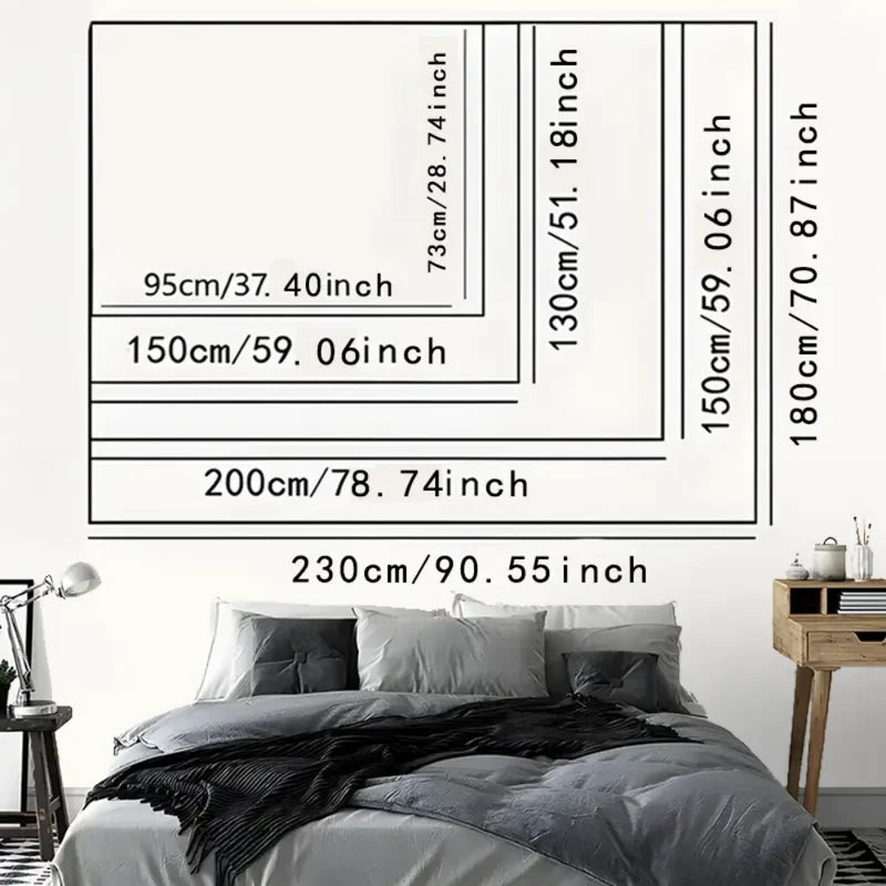 Anime Girl Tapestry Wall Hanging Japanese Kawaii Decoration for Bedroom Living Room