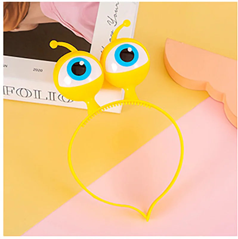LED Light Up Hair Hoop with Flashing Ears for Kids & Adults - Halloween Party Accessory