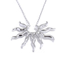 Trendy Sun Pendant Necklace Stainless Steel Jewelry Waterproof Gift