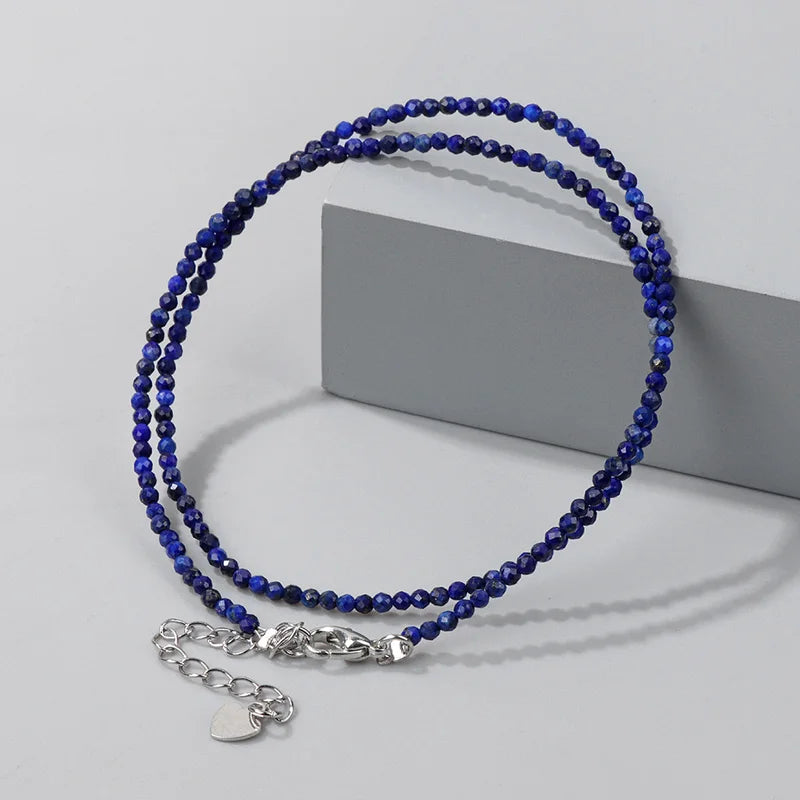 Minimalist Natural Stone Beads Necklace for Yoga & Gifts - Female Choker Jewelry