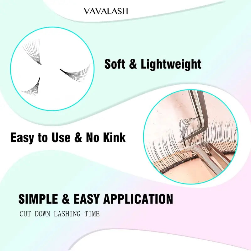 Premade Russian Lash Fans - 10D-14D Pointed Base False Eyelash Extensions