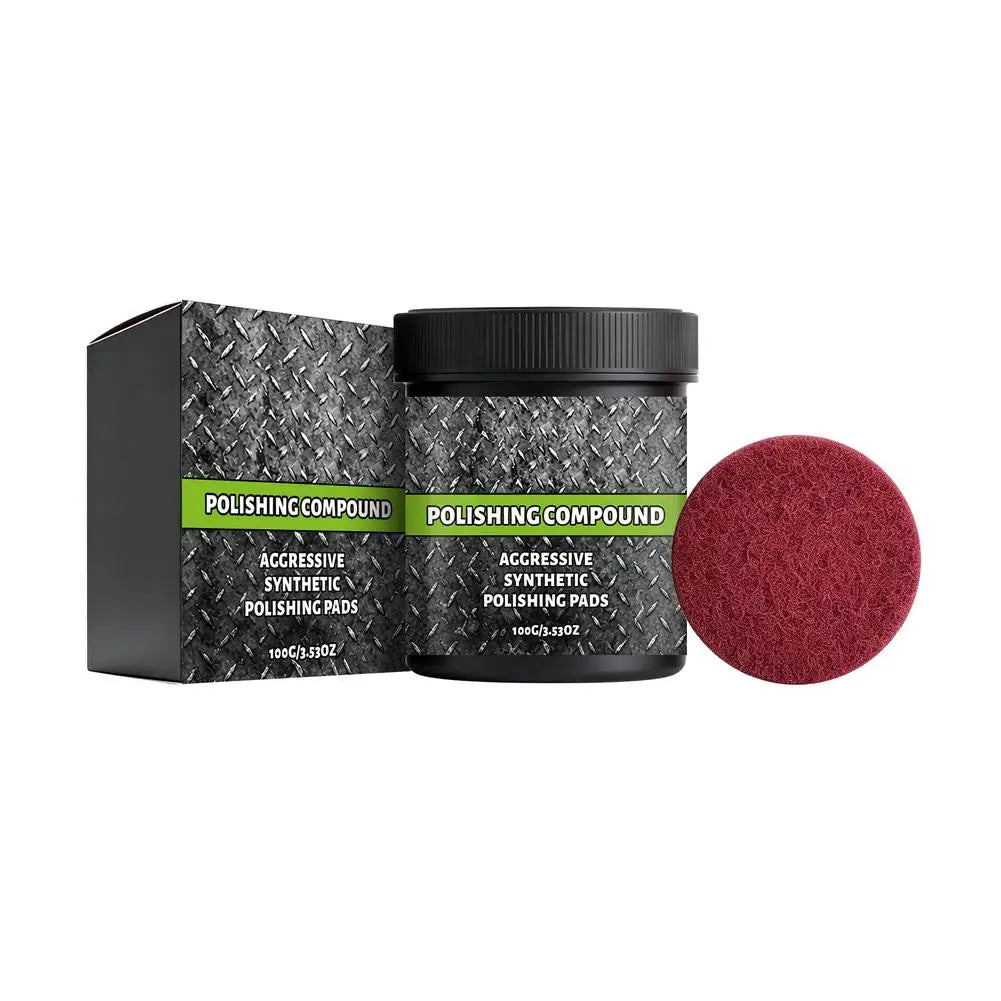 Car Polishing Paste Set for Scratch Removal & High Gloss Finish - Includes Sponge