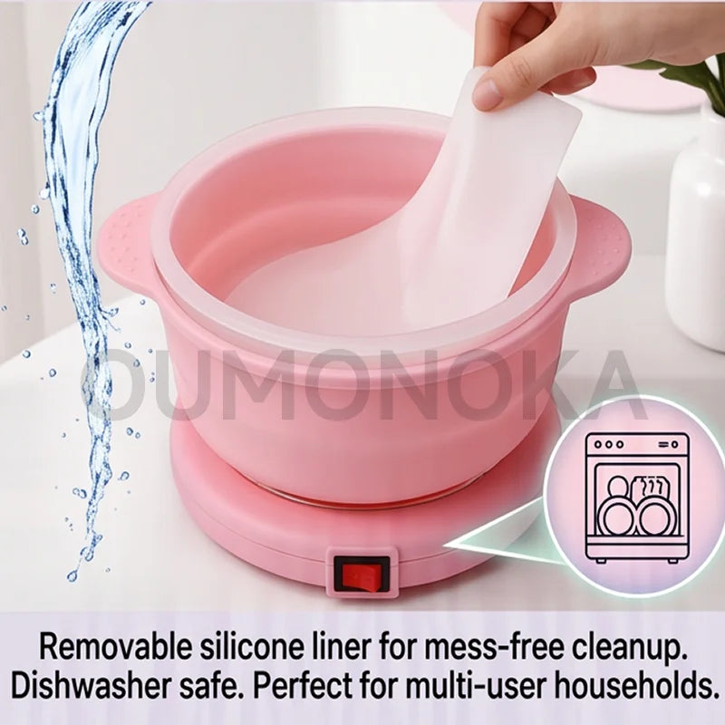 Foldable Wax Heater Machine for Depilation and SPA Paraffin Pot - Professional Home & Salon Use