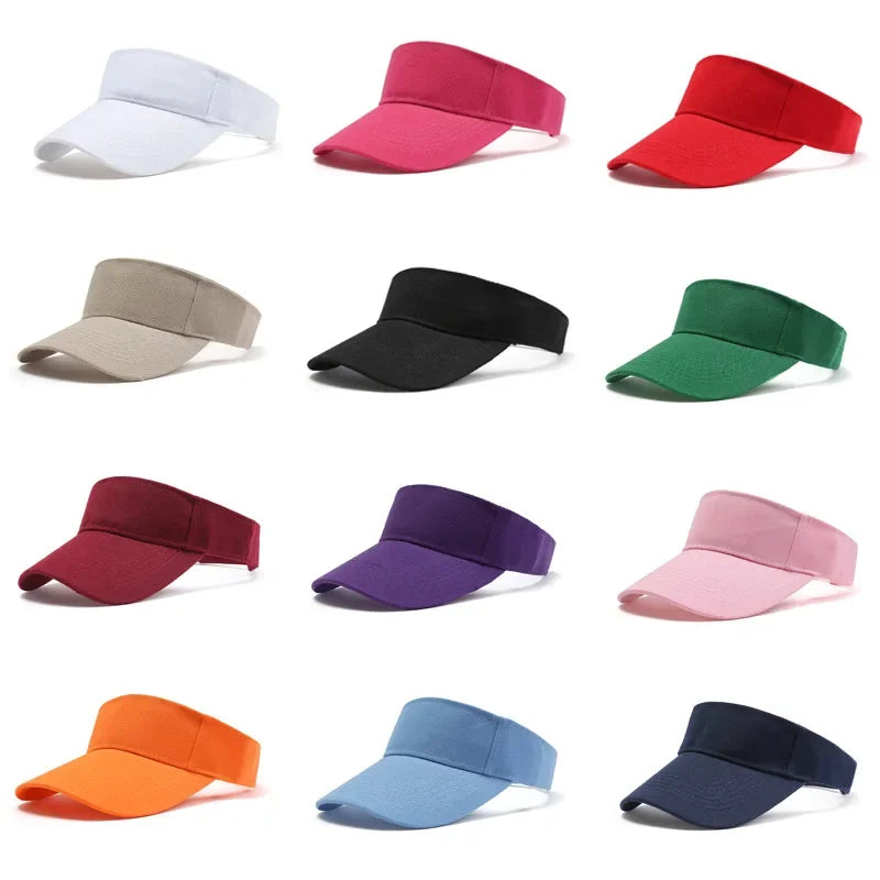 Outdoor Sun Hat Men Women Cotton Adjustable UV Protection Visor Sport Hat