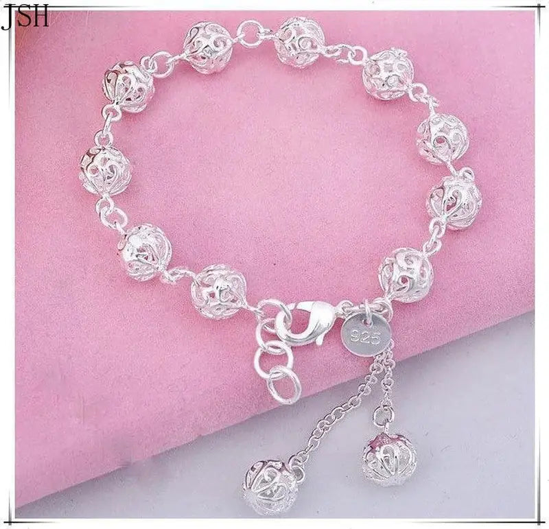 925 Sterling Silver Ladies Bracelet - Elegant Wedding Party Jewelry