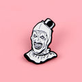 Art Clown Enamel Pin Horror Movie Brooch for Halloween Punk Fans Jewelry & Clothing Accessory