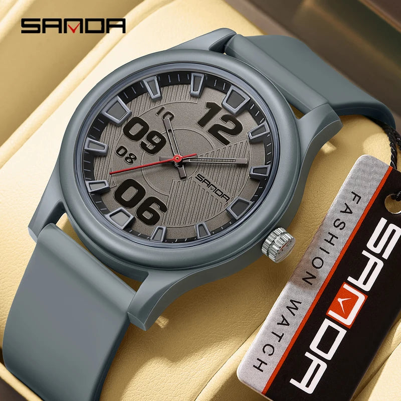 Fashion Quartz Watch for Sports & Casual, Waterproof, 39mm Dial