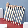 10-Piece Makeup Brush Set for Face Eyeshadow Lip Contour & Blush