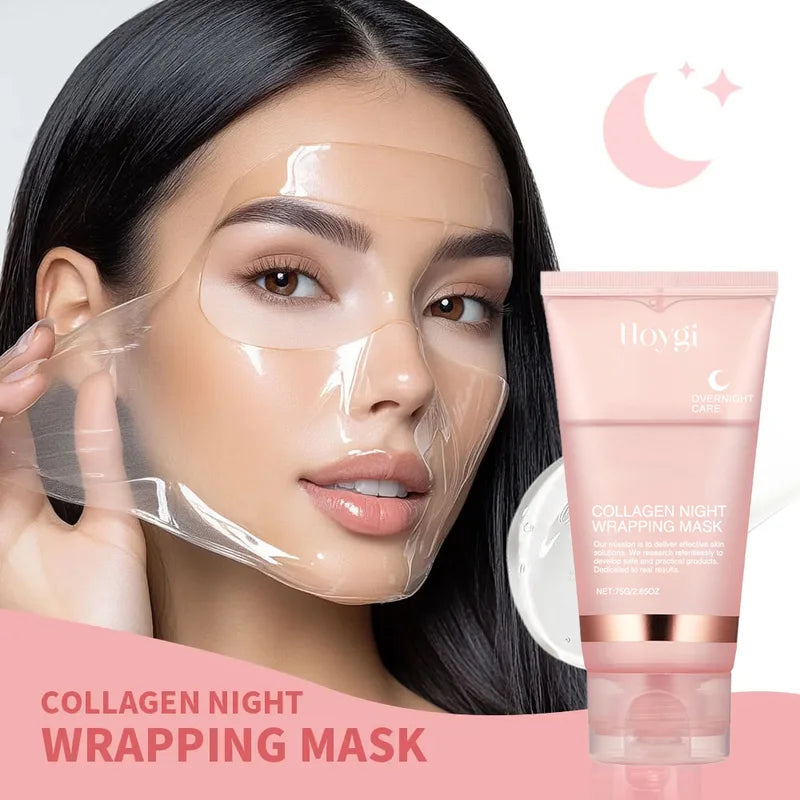Hydrating Collagen Night Facial Mask Set - Deep Moisturizing & Anti-Aging