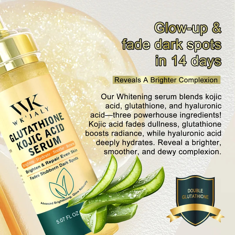 Whitening Serum for Face and Body with Hyaluronic Acid & Sunflower Oil - Anti Dark Spots, Brightening, 150ml