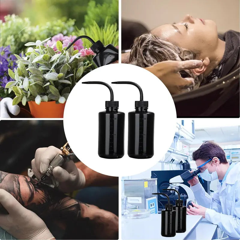 Tattoo Spray Bottle 250ml/500ml Plastic Safety Wash Squeeze Bottles for Labs and Tattooing