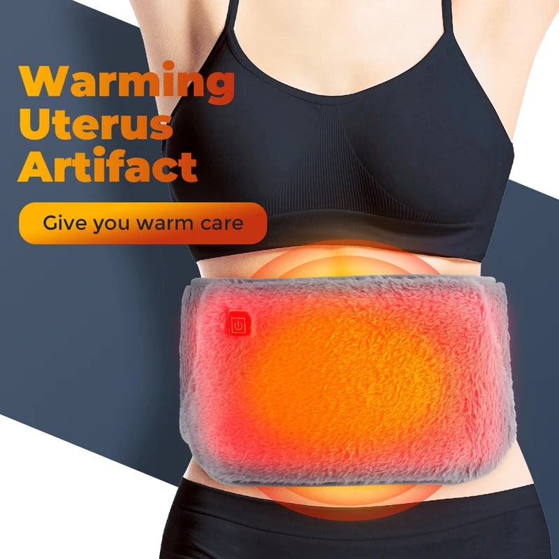 Electric Heating Belt for Hands and Waist - 3 Levels USB Recharging Warm Pad