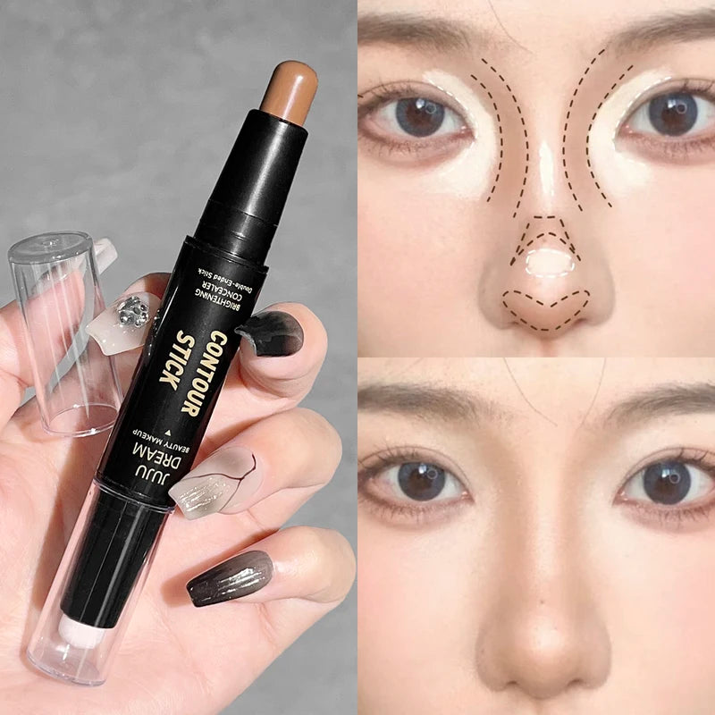 Dual-Ended Contouring & Highlighting Stick for Face Nose & Cheeks - All Colors