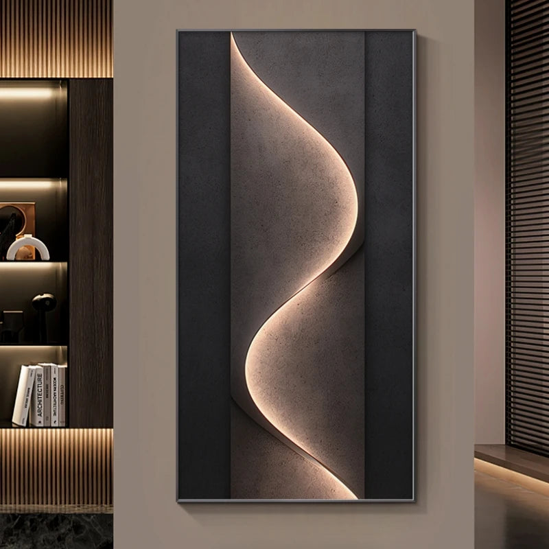 Modern LED Wall Lamp for Living Room & Hotel Decor - Flat Crystal Ceramic Surface