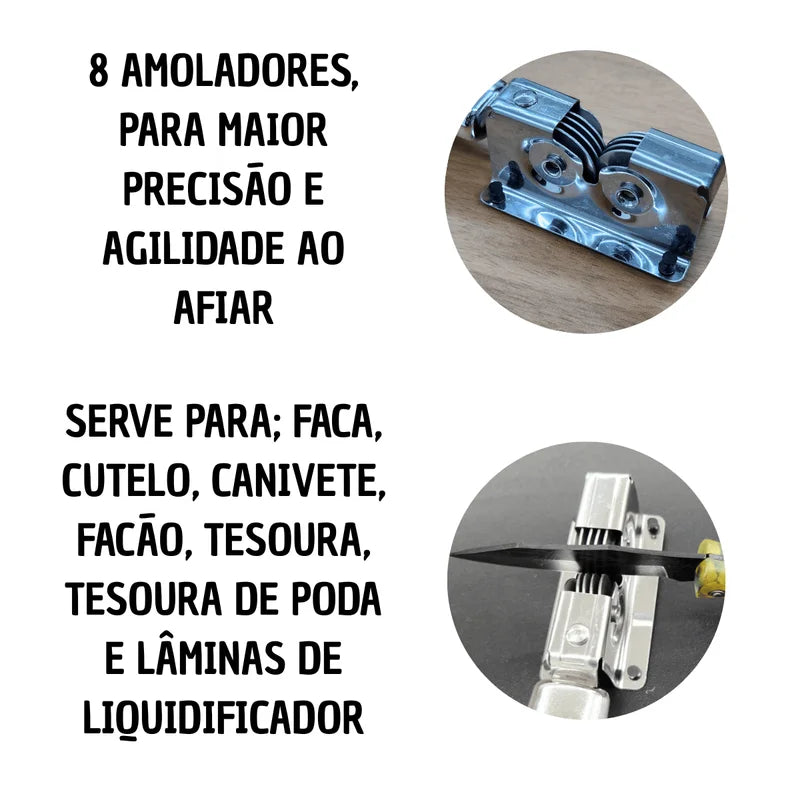 Professional Steel Knife Sharpener for Kitchen & Outdoor Blades - 19cm