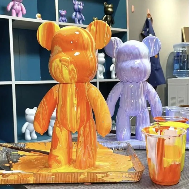 DIY Fluid Bear Sculpture Kit Handmade Art & Craft Mold for Home Decor