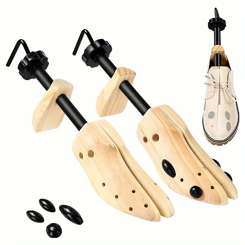 Wooden Shoe Stretcher for Men and Women Wide Feet Bunions Calluses Adjustable