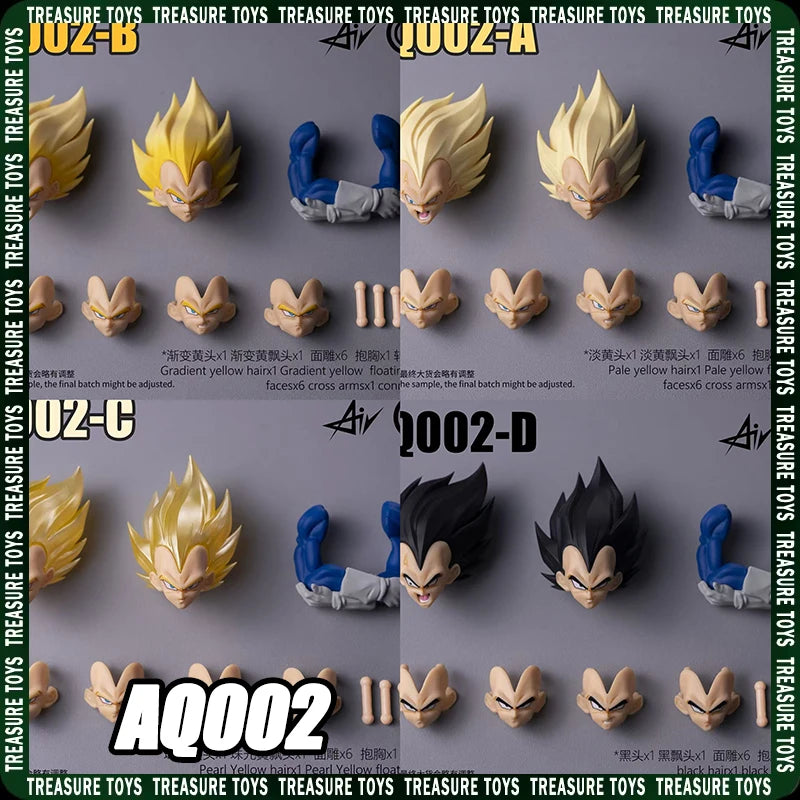 Custom Vegeta Hair Accessory for Action Figures - Dragon Ball Super Anime Collectible