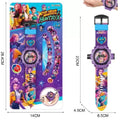 Anime 24 Pattern 3D Projection Wrist Watch Toy for Kids - Birthday Gift
