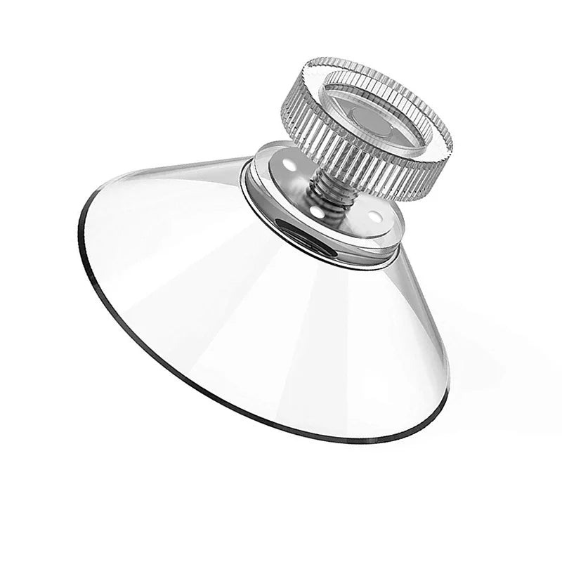 Heavy Duty Transparent Suction Cups with Screw Nut - Waterproof Plastic Adhesive Holders