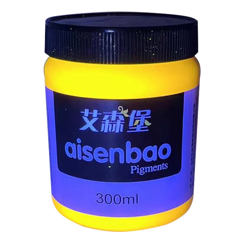Fluorescent Acrylic Paint 300/500ml Bright Luminescent Coating for DIY Wall Art