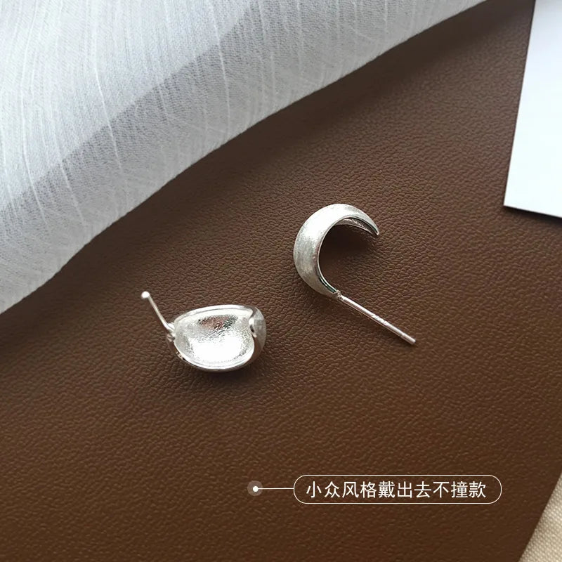 925 Sterling Silver Small Earrings for Women Piercing Jewelry Wedding Gift