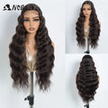 Wavy Lace Front Wig for Women 28 Inch Body Wavy Synthetic Cosplay Hair