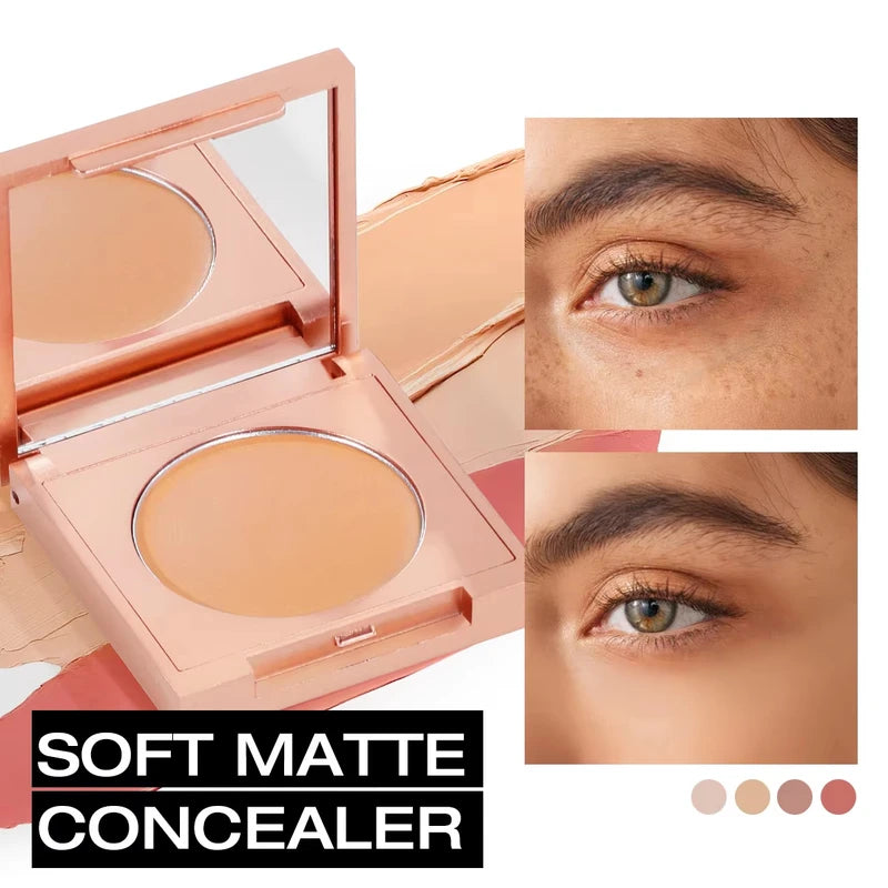 Full Coverage Matte Concealer for Dark Circles & Blemishes Waterproof Long Wear