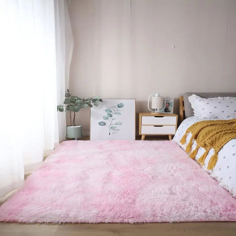 Living Room & Bedroom Area Rug - Soft Fluffy Floor Mat for Home Decoration