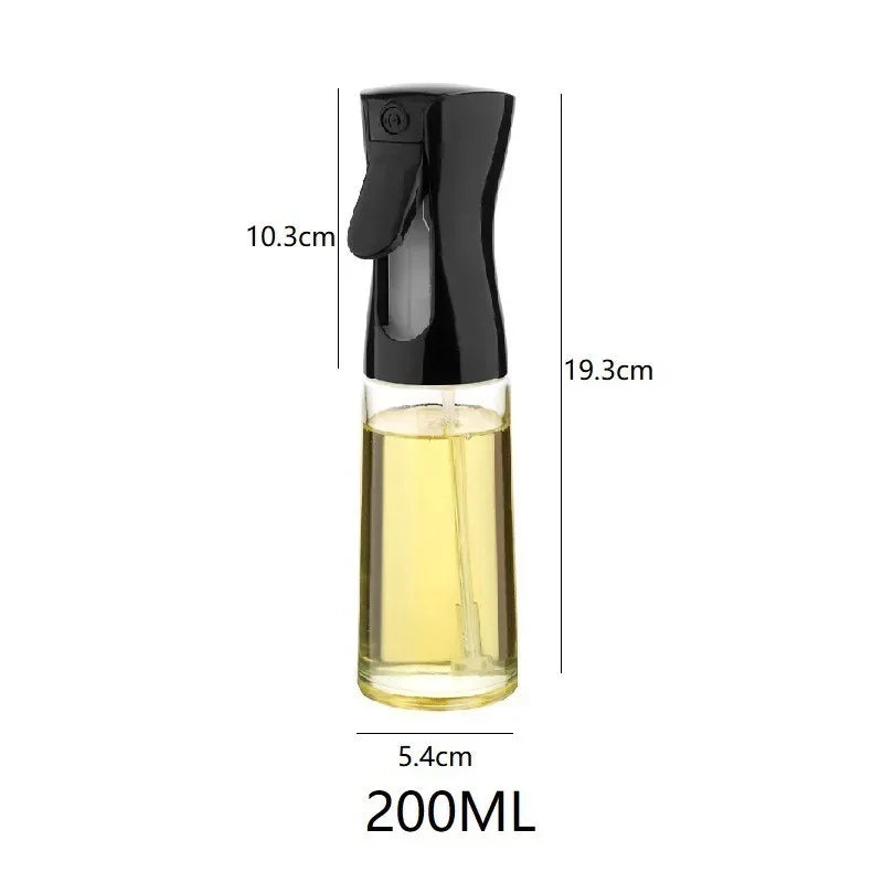 Reusable Oil Spray Bottle for Cooking & Kitchen Use - Food Grade Dispenser with Adjustable Mist