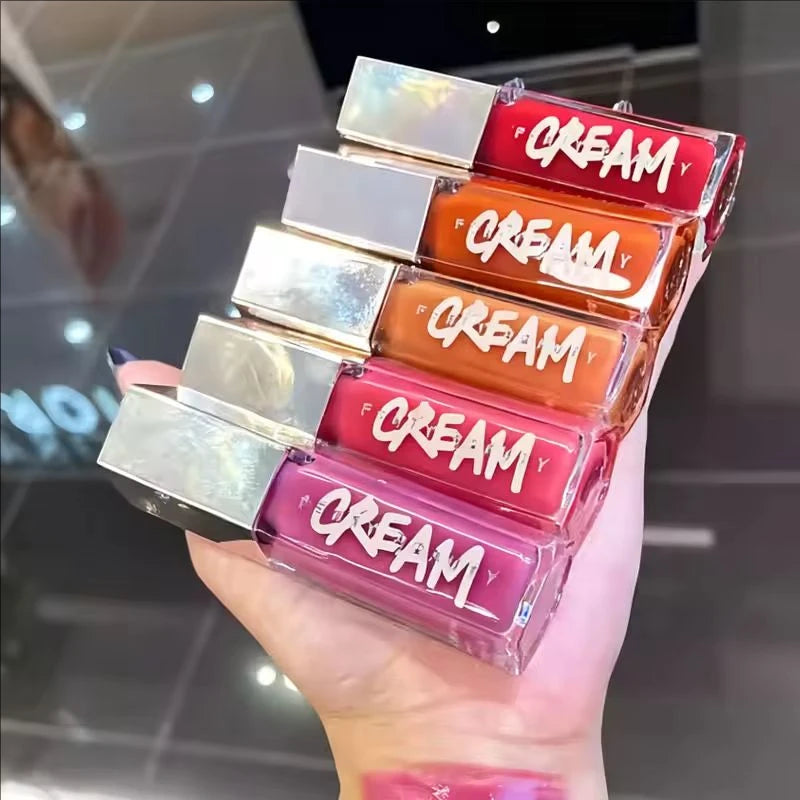 Multicolor Lip Gloss with Glitter Shine and Lip Plumper for Beginners - Liquid Makeup