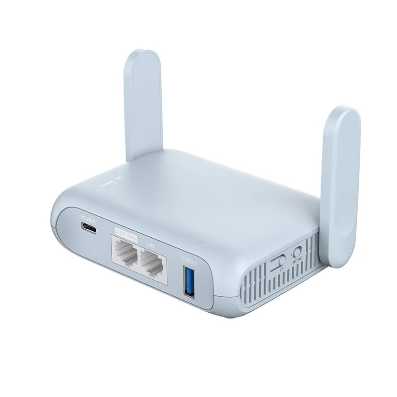 Wi-Fi 6 Travel Router with VPN & Captive Portal - Dual Band Gigabit Support