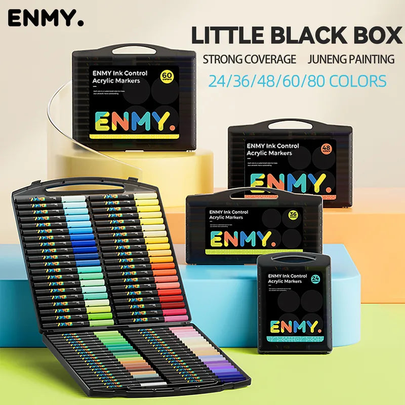 Acrylic Paint Markers Pen Set - Quick-Dry Liquid Graffiti Art Supplies