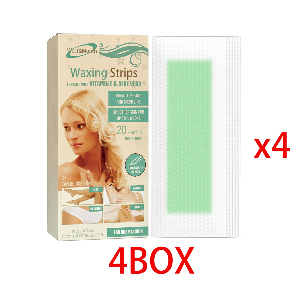 Professional Hair Removal Wax Strips for Body & Face - Quick & Gentle Depilation