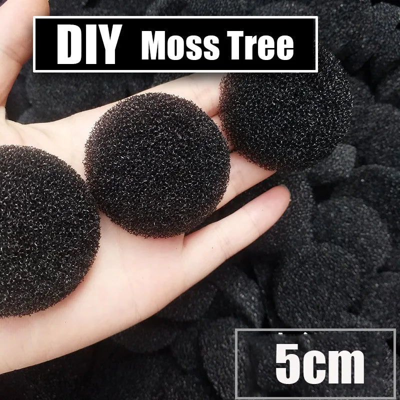 Aquarium Moss Tree Mesh & Sponge Decorations for Fish Tanks - Sturdy Mesh Pad