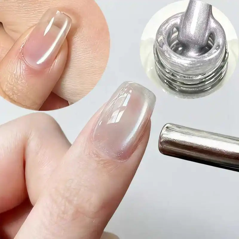 Super Bright Magnetic Cat's Eye Nail Polish Kit - UV/LED Gel Overlay Primer