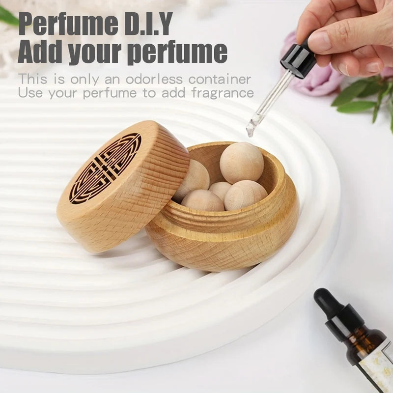 Wooden Aroma Diffuser with Fragrance Oil - Home Decor & Aromatherapy Accessory
