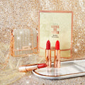 Matte Lipstick Set with 3 Colors, Waterproof & Long Lasting - 3.5g Each with Silver Chain Bag