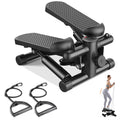 Mini Stepper with Resistance Bands 300 LBS Capacity Compact Cardio Equipment