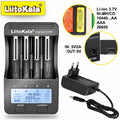 Smart Battery Charger for 18650, AA, AAA, Ni-MH, Li-ion Batteries with LCD Display
