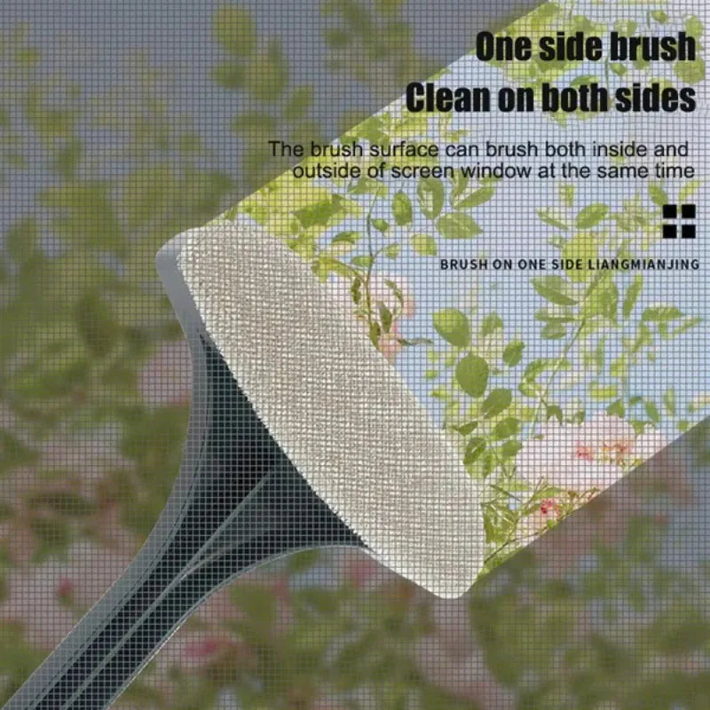 Multi-Purpose Window Screen Cleaning Brush Handheld Glass & Mesh Cleaner