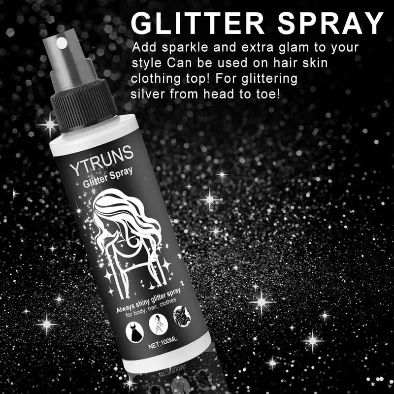 100ml Glitter Spray - High Gloss Sparkling Body Hair & Clothing Shine