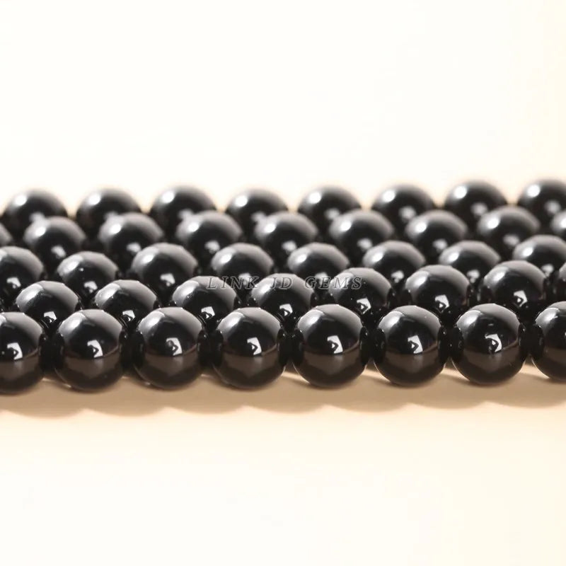 Natural Obsidian Beads 8-10mm Round Spacer Beads for Jewelry Making DIY Crafts