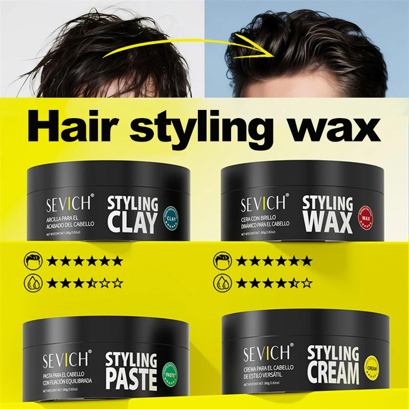 Hair Styling Wax Pomade Gel for Strong Hold & Long Lasting Hair Styling - Non-Greasy