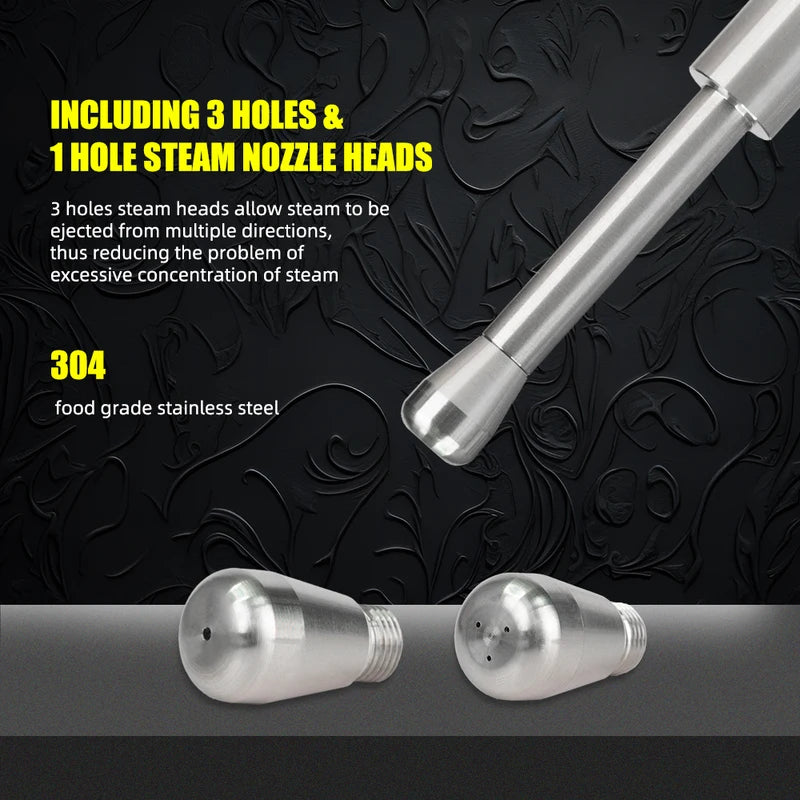 Stainless Steel Steam Nozzle Wand for Delonghi EC685 Milk Frother Replacement