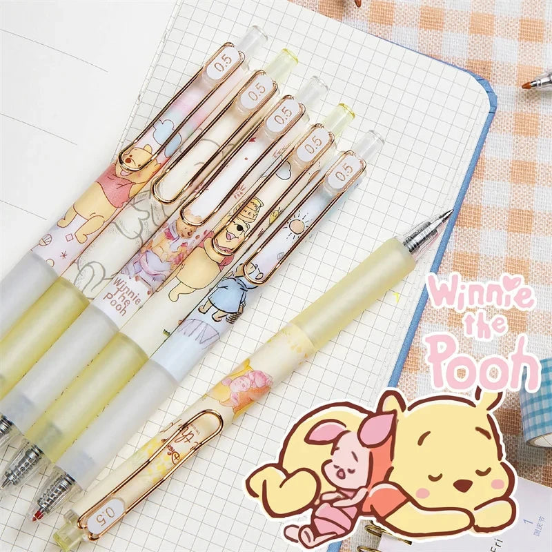 Anime Winner Pooh Bear Gel Pen Set - Kawaii Student Stationery & Gift