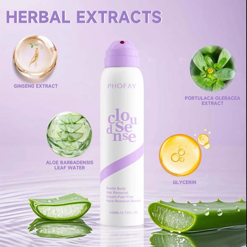 Fast Painless Hair Removal Cream for Arms Legs Underarms & Intimate Areas - Silky Skin