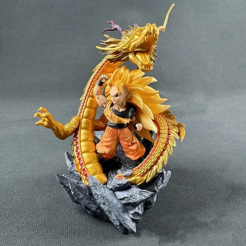 Dragon Ball Z Goku Action Figure SSJ3 PVC Model Toy - 14CM Collectible Statue
