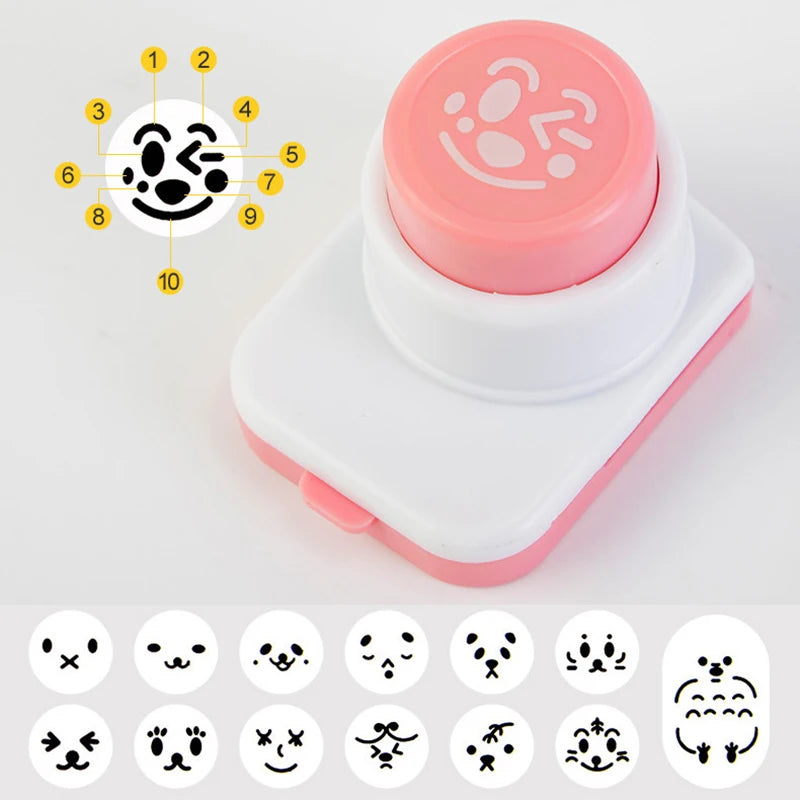 Seaweed Nori Punch Cutter for Rice Balls - Cartoon Smile Face Sushi Mold